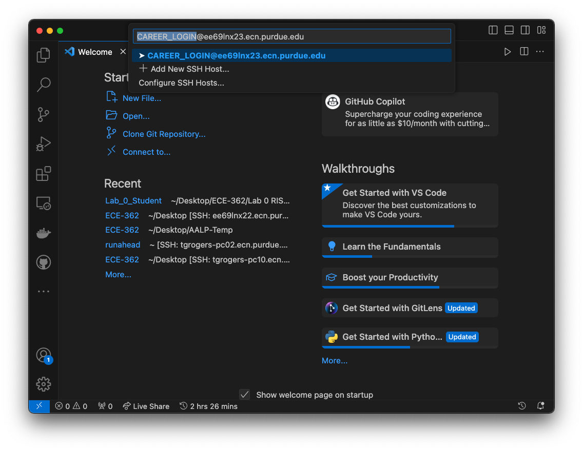 Enter hostname